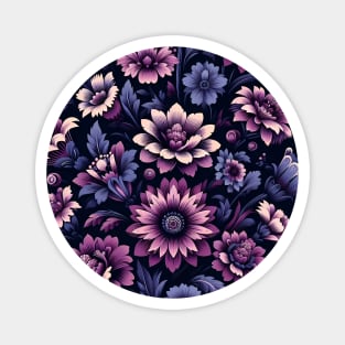 Purple Flowers Magnet